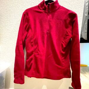 New Storm Creek Brita 1/4 Zip Micro fleece Pullover Red Medium M & plus size 2X